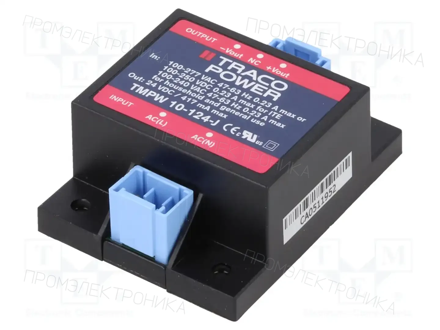 TRACO POWER TMPW 10-124-J — Блоки питания для встраивания