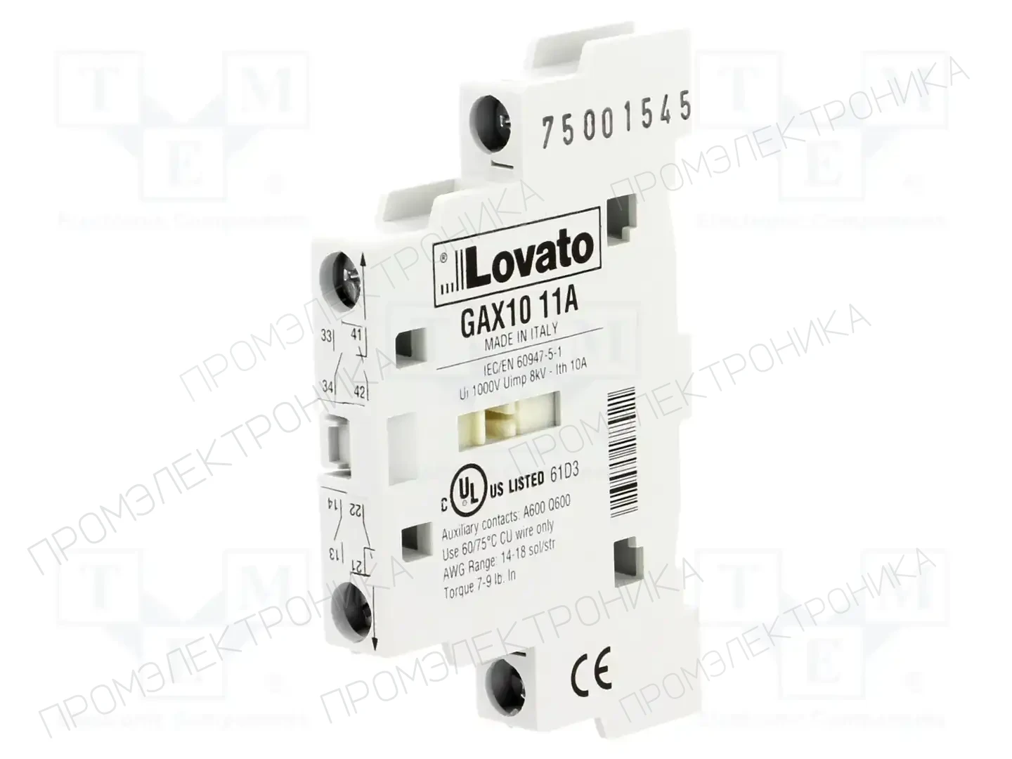 LOVATO ELECTRIC GAX1011A — Разъединители
