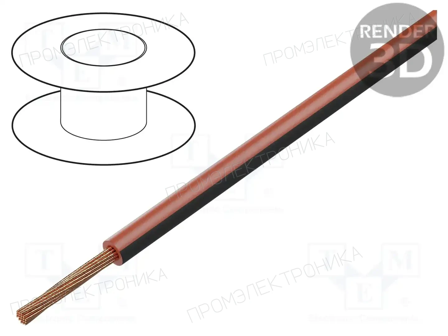 BQ CABLE FLRY-B0.50-RD/BK/1 — Кабели для автомобильной электропроводки