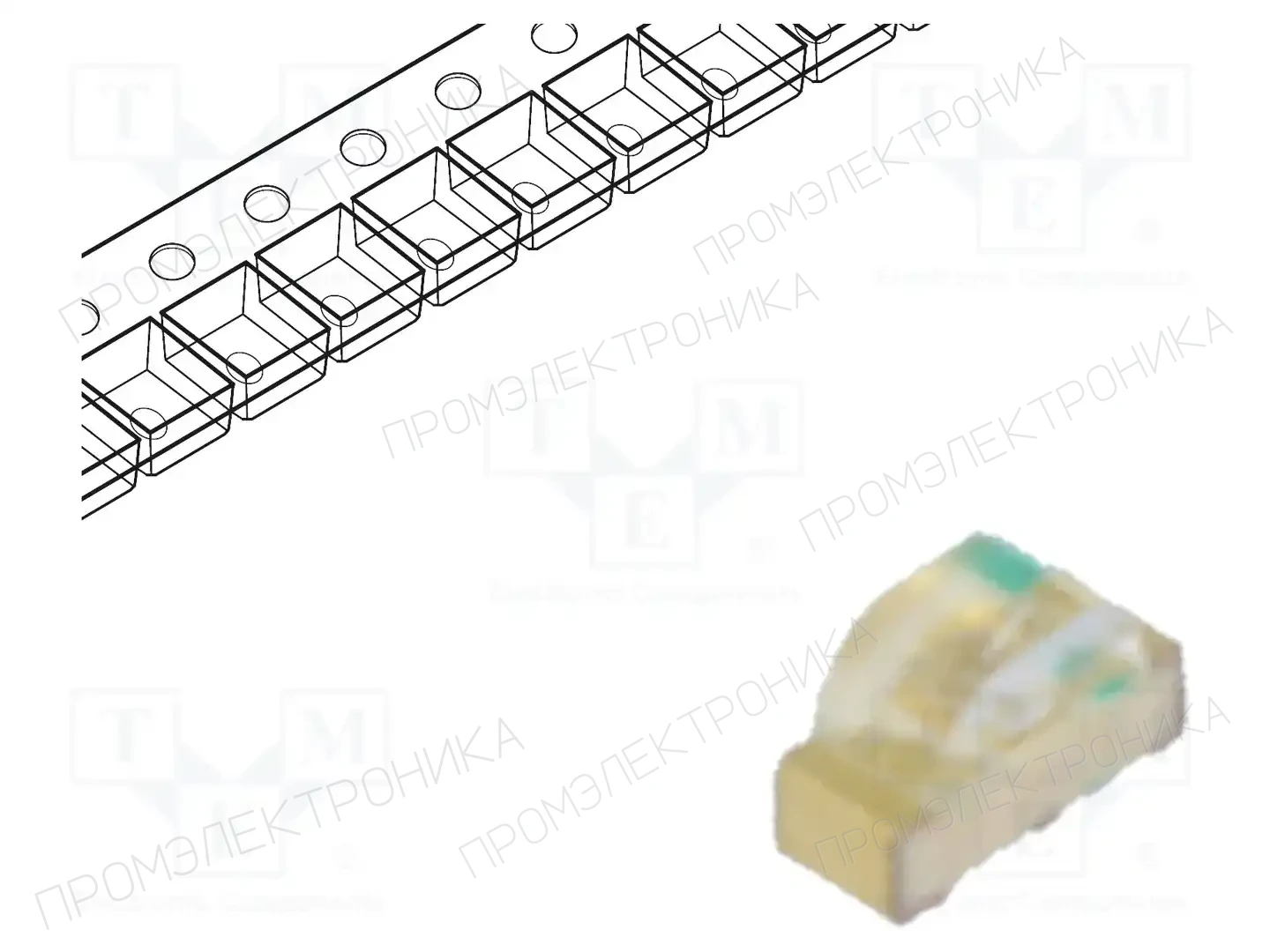 BROADCOM (AVAGO) HSMM-C120 — Светодиоды SMD цветные