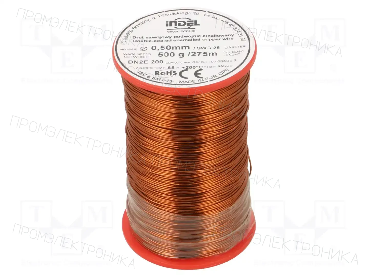 INDEL DN2E0,50-500G — Проволока обмоточная