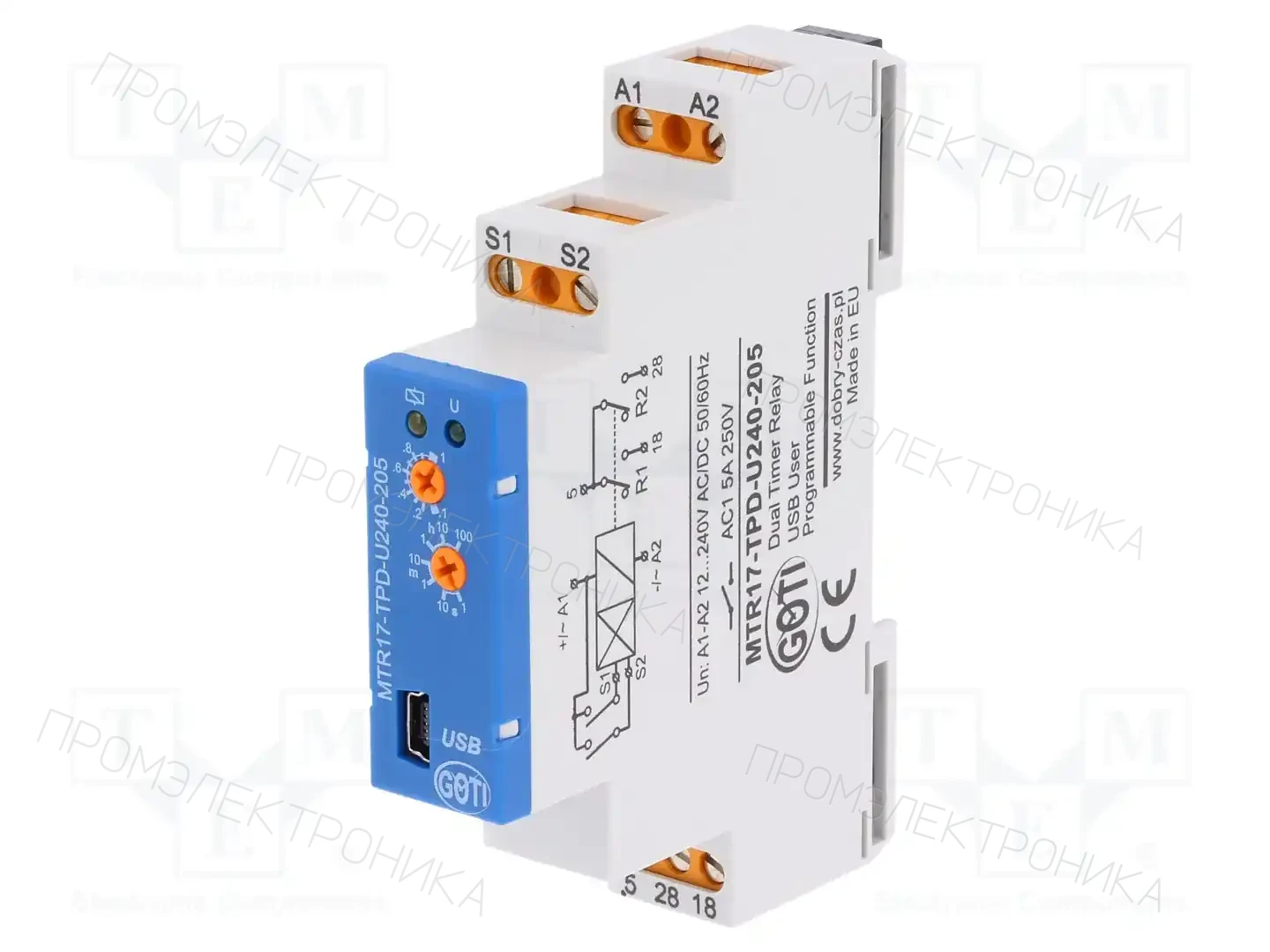 DOBRY CZAS MTR17-TPD-U240-205 — Временные аналоговые реле
