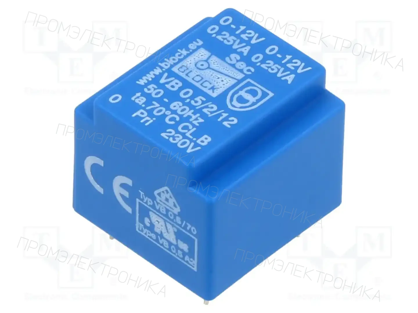 BLOCK VB 0,5/2/12 — Трансформаторы PCB