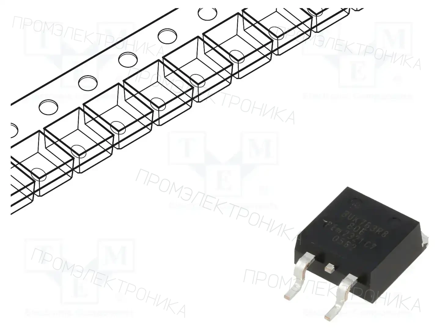 NEXPERIA BUK763R8-80E,118 — Транзисторы с каналом N SMD
