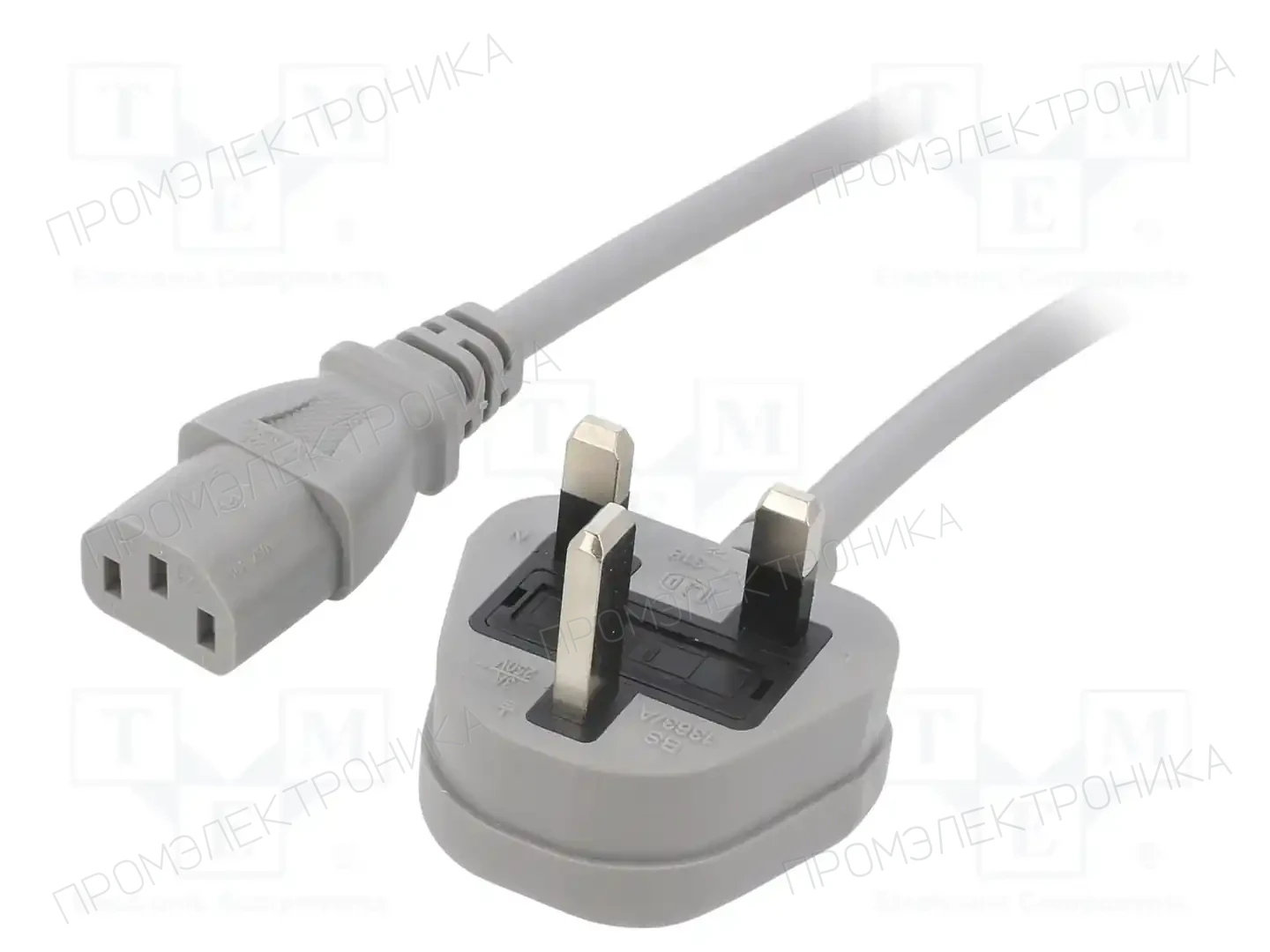 LIAN DUNG LT-318(3A) +501 3X1.0 GRY 1M — Кабели питания компьютерные и универс