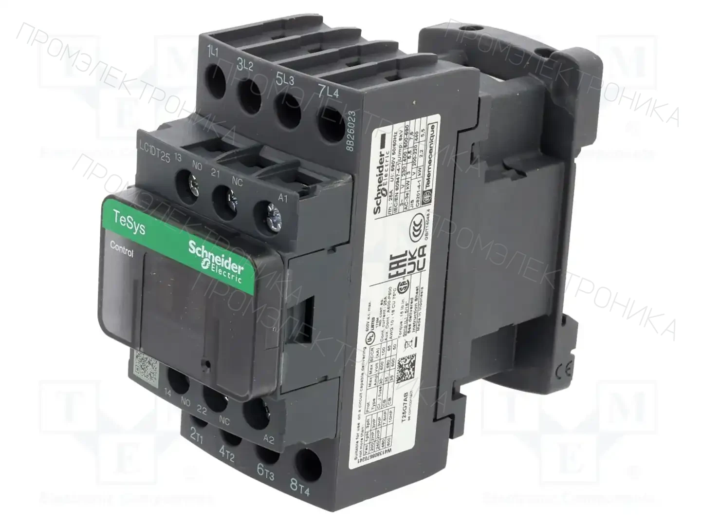 SCHNEIDER ELECTRIC LC1DT25G7 — Контакторы - главные модули