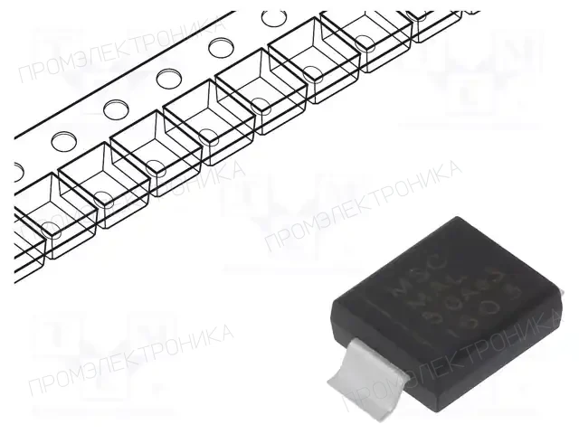 Microchip Technology MASMLG10CA — Диоды TVS SMD двунаправленные