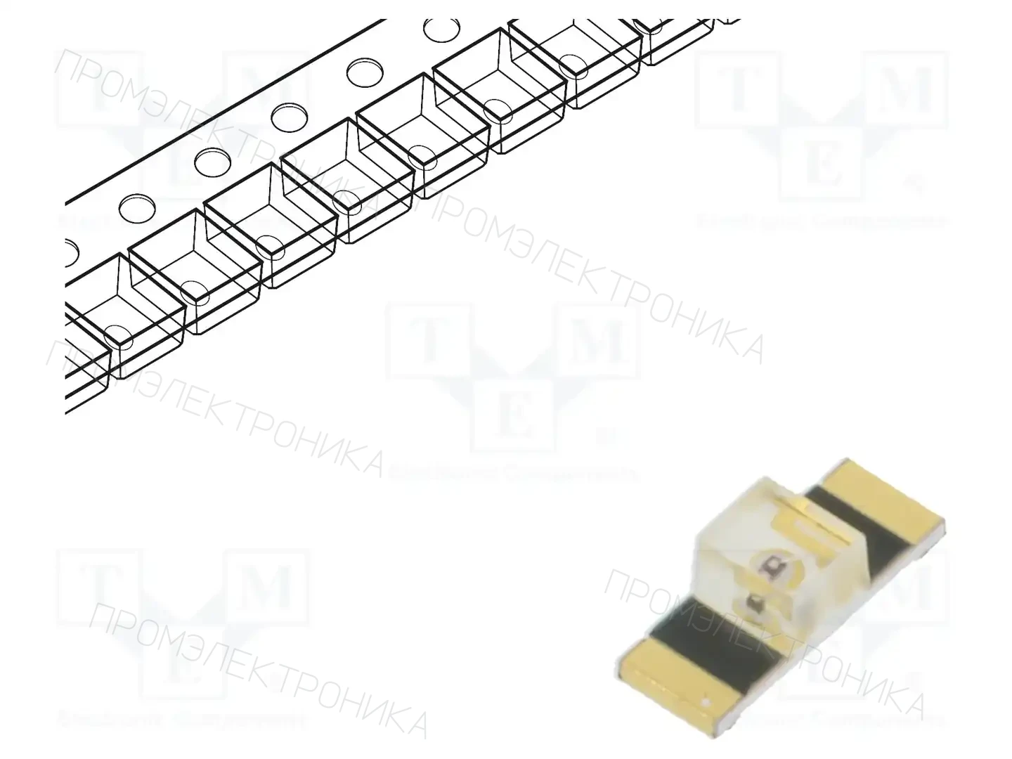 BROADCOM (AVAGO) HSME-C265 — Светодиоды SMD цветные