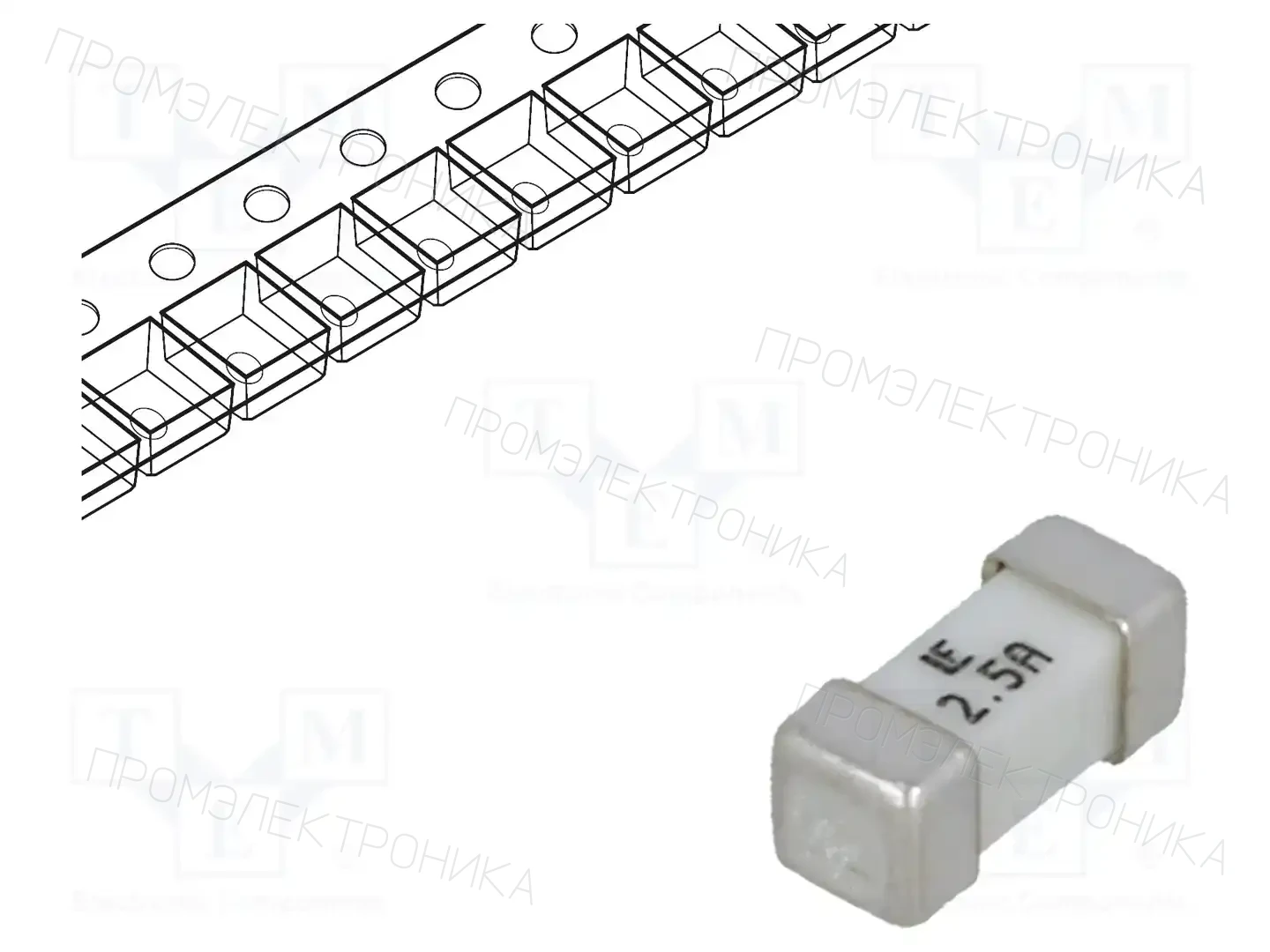 LITTELFUSE 045302.5MR — Предохранители SMD 2410 сверхбыстрые