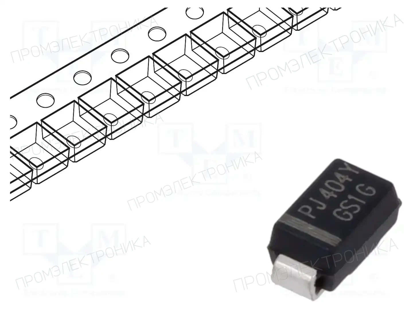 PanJit Semiconductor GS1G_R1_00001 — Универсальные диоды SMD