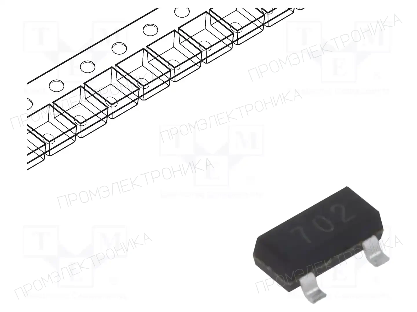 DIOTEC SEMICONDUCTOR 2N7002A — Транзисторы с каналом N SMD