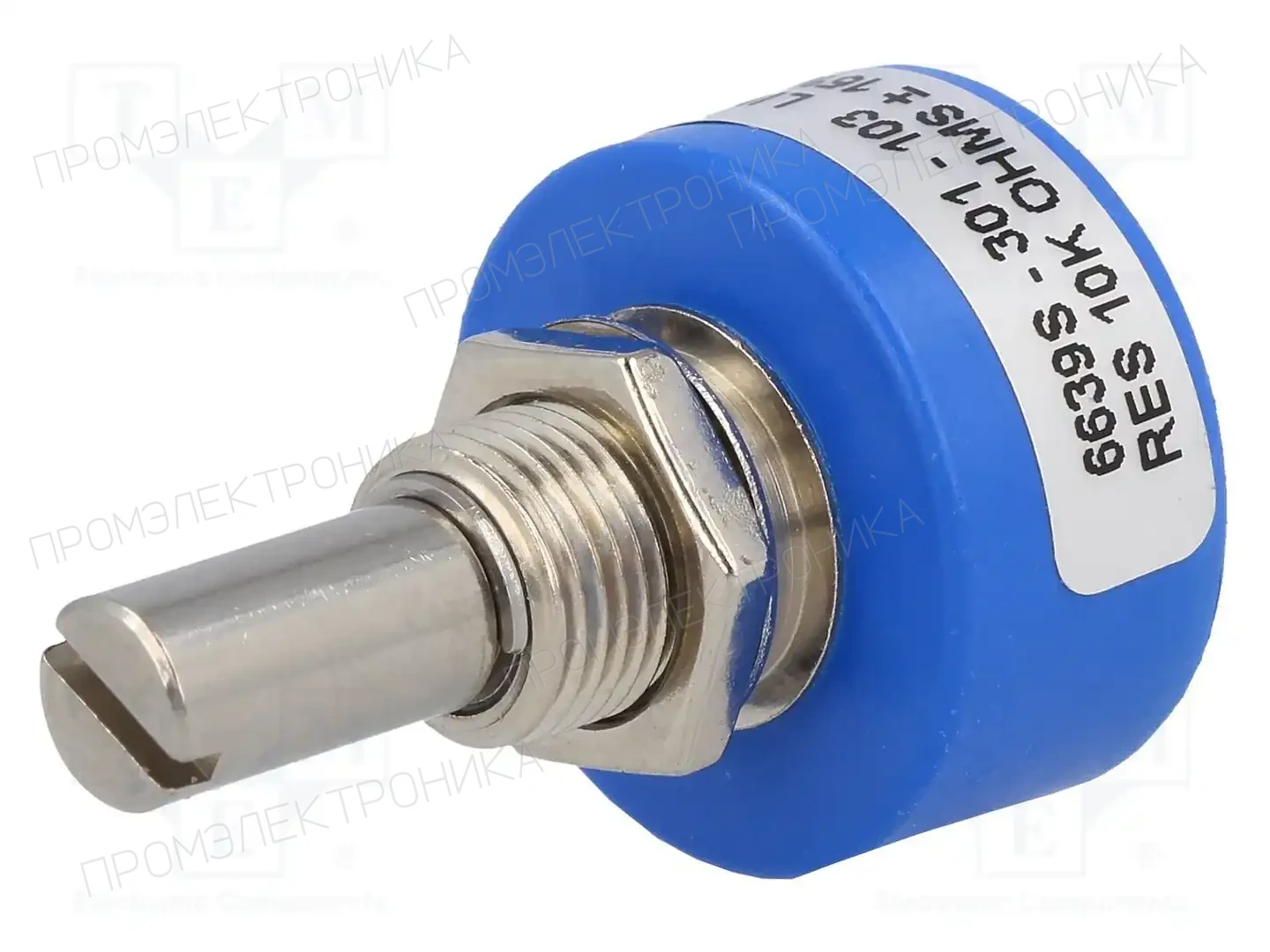 BOURNS 6639S-301-103 — Потенциометры одноооб. из пров. пластика
