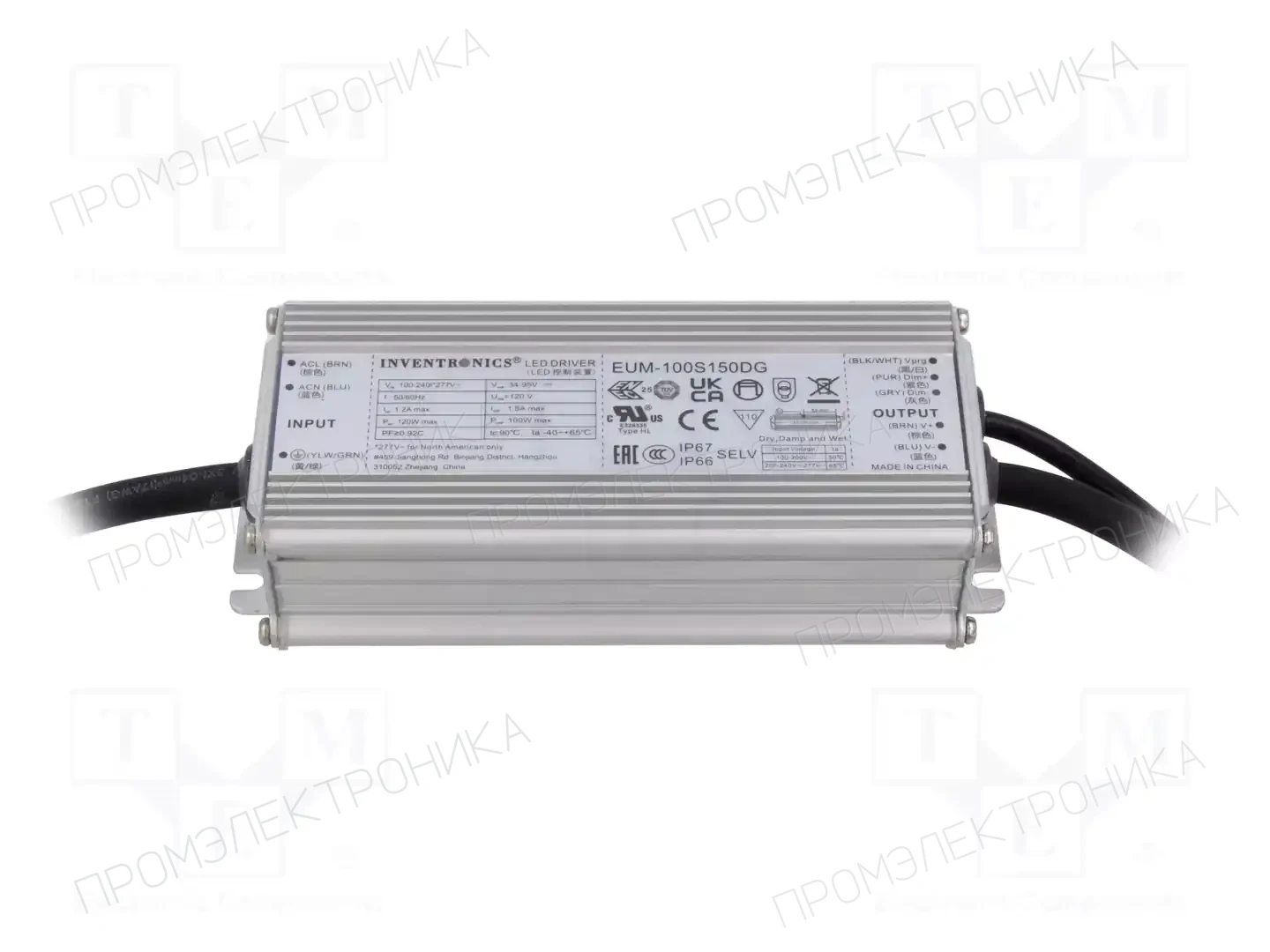 INVENTRONICS EUM-100S150DG — Блоки питания для LED