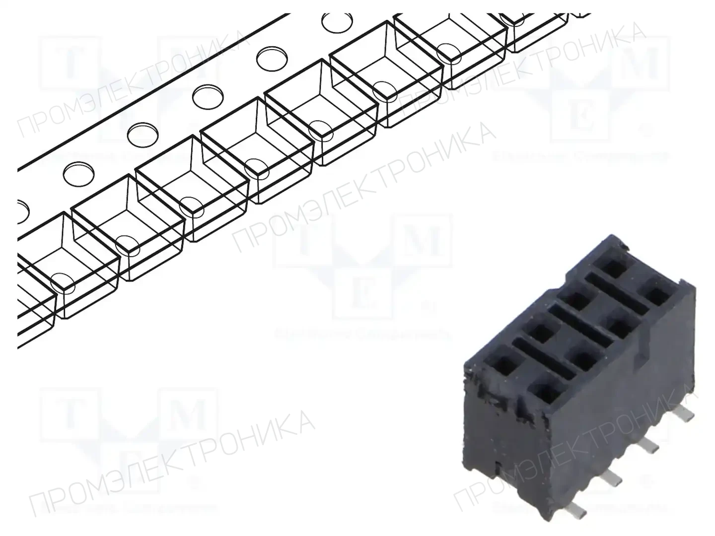 SAMTEC SSM-104-L-DV-P-TR — Разъeмы пластина - пластина
