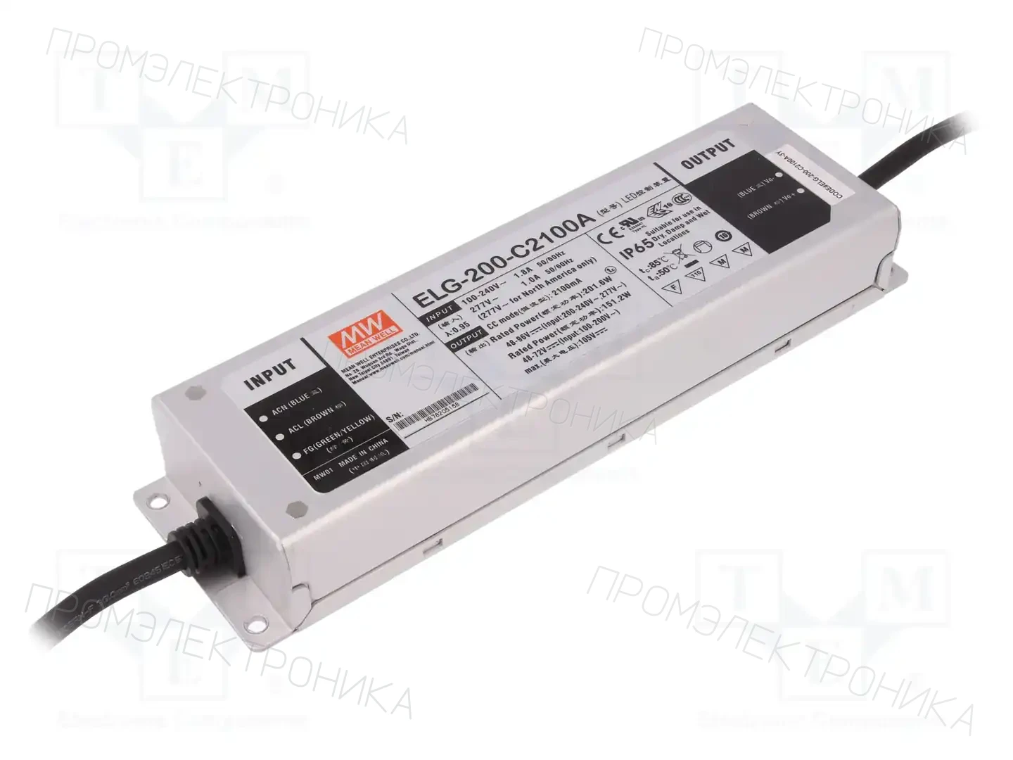 MEAN WELL ELG-200-C2100A-3Y — Блоки питания для LED