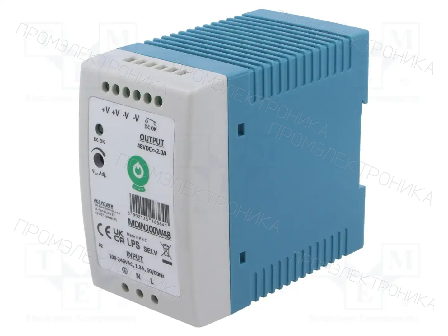 POS POS-MDIN100W48 — Блоки питания на DIN-рейку -MDIN100W48