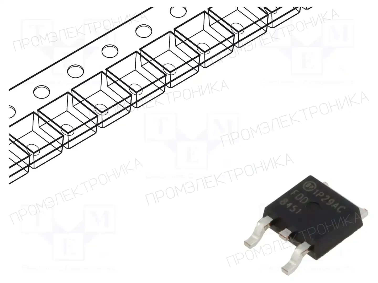 onsemi FDD8451 — Транзисторы с каналом N SMD