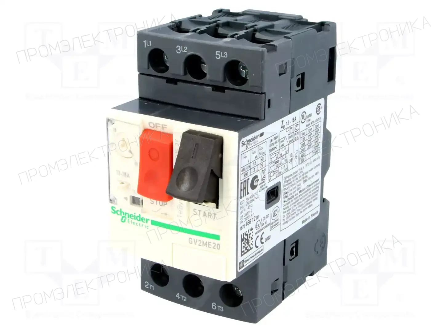 SCHNEIDER ELECTRIC GV2ME20 — Выключатели двигательные