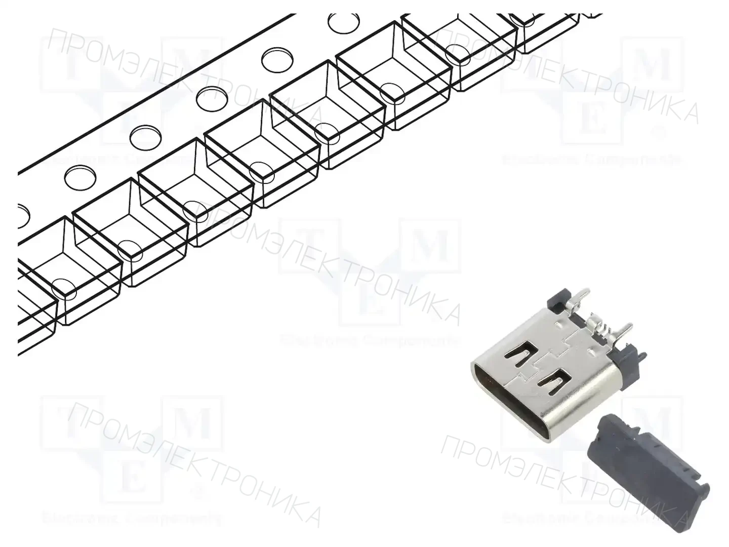 GCT USB4220-03-0930-C — Разъeмы USB и IEEE1394
