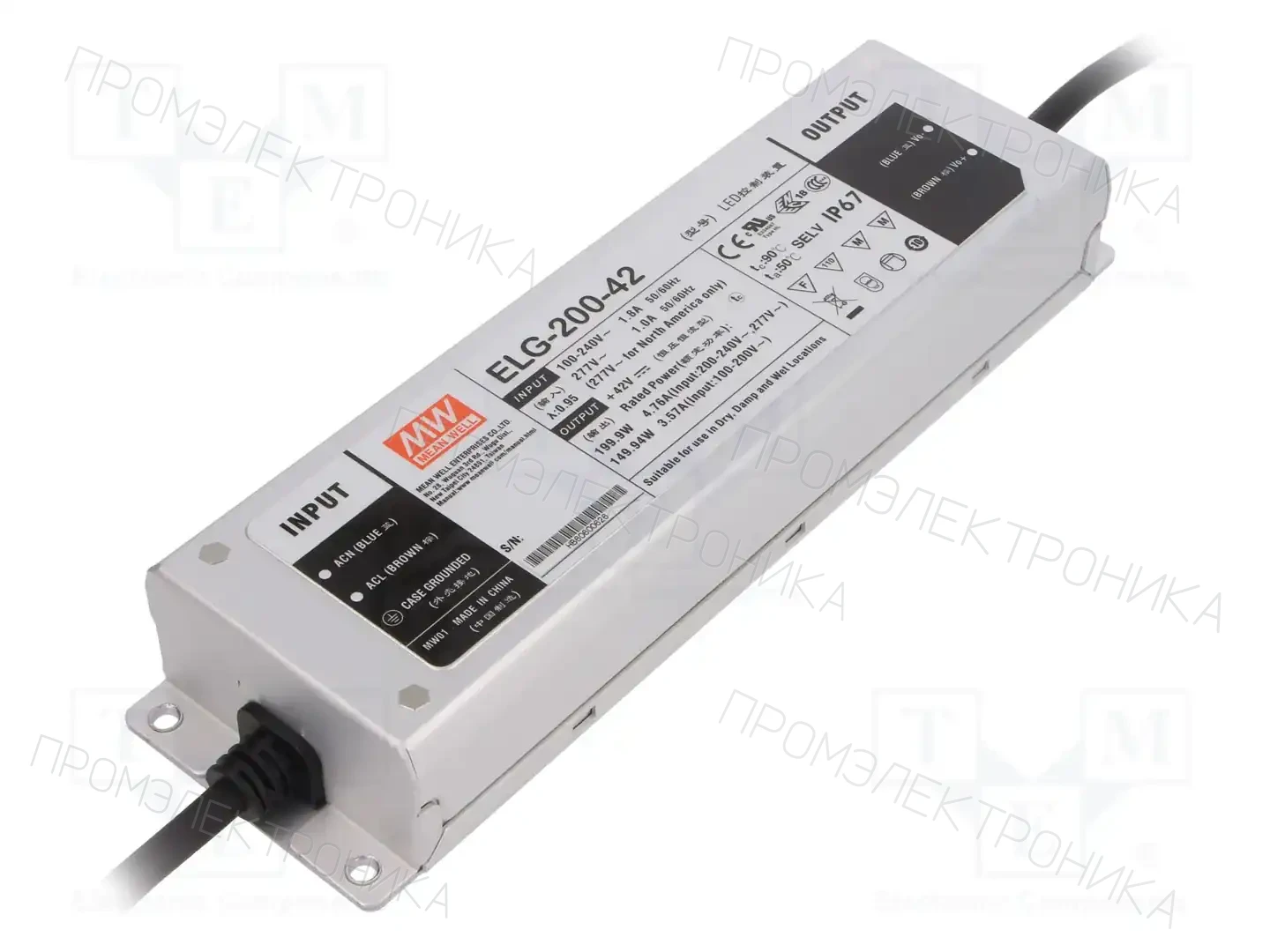 MEAN WELL ELG-200-42 — Блоки питания для LED