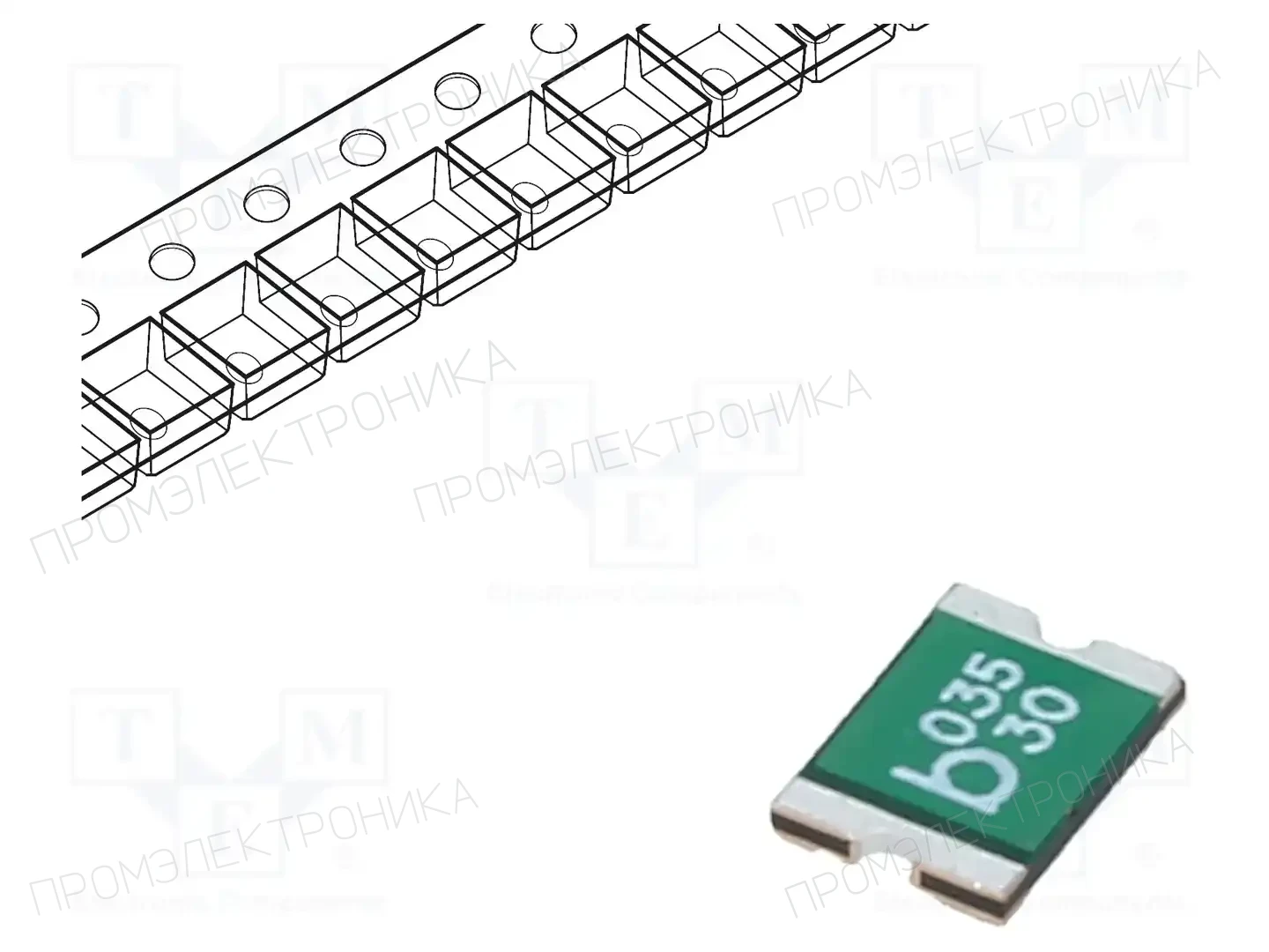 BEL FUSE 0ZCG0035AF2C — Предохранители полимерные SMD