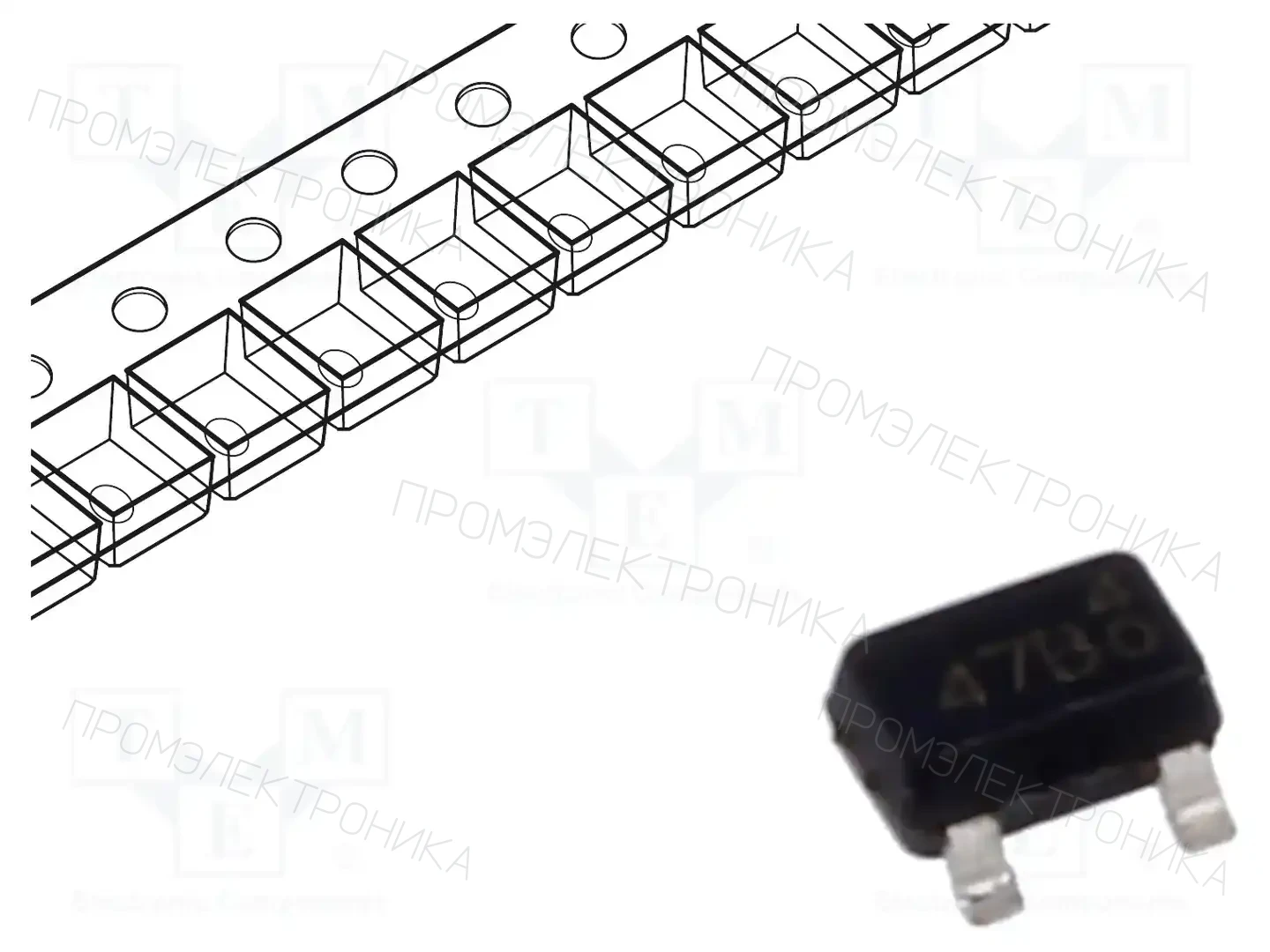PanJit Semiconductor BC847BW-AU_R1_000A1 — Транзисторы NPN SMD