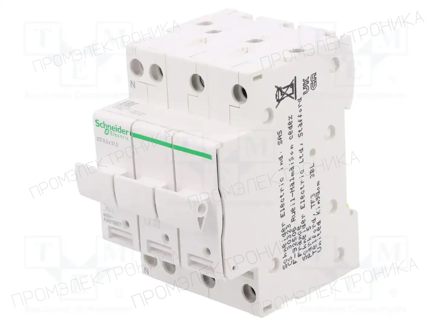 SCHNEIDER ELECTRIC A9N15657 — Гнезда предохранительные на DIN-рейку