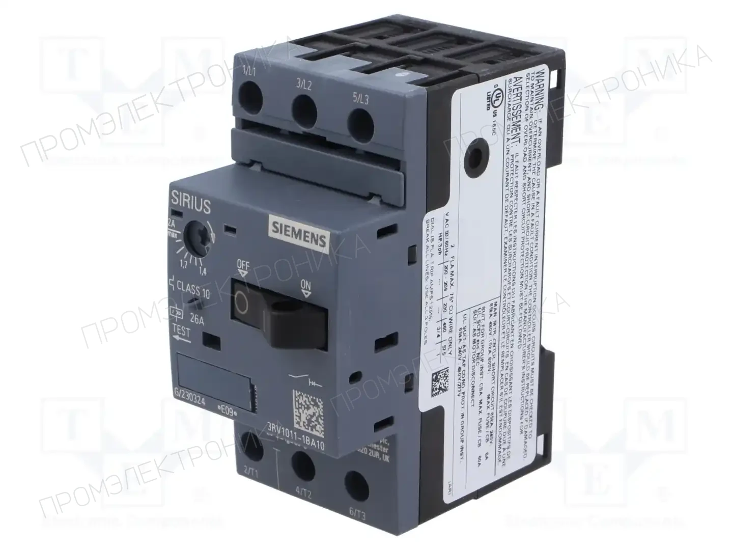 SIEMENS 3RV1011-1BA10 — Выключатели двигательные
