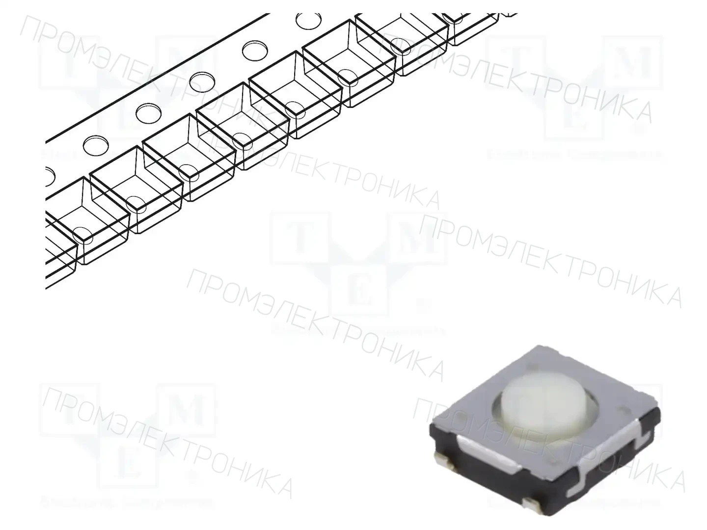 PANASONIC EVQQ2U02W — Микропереключатели TACT