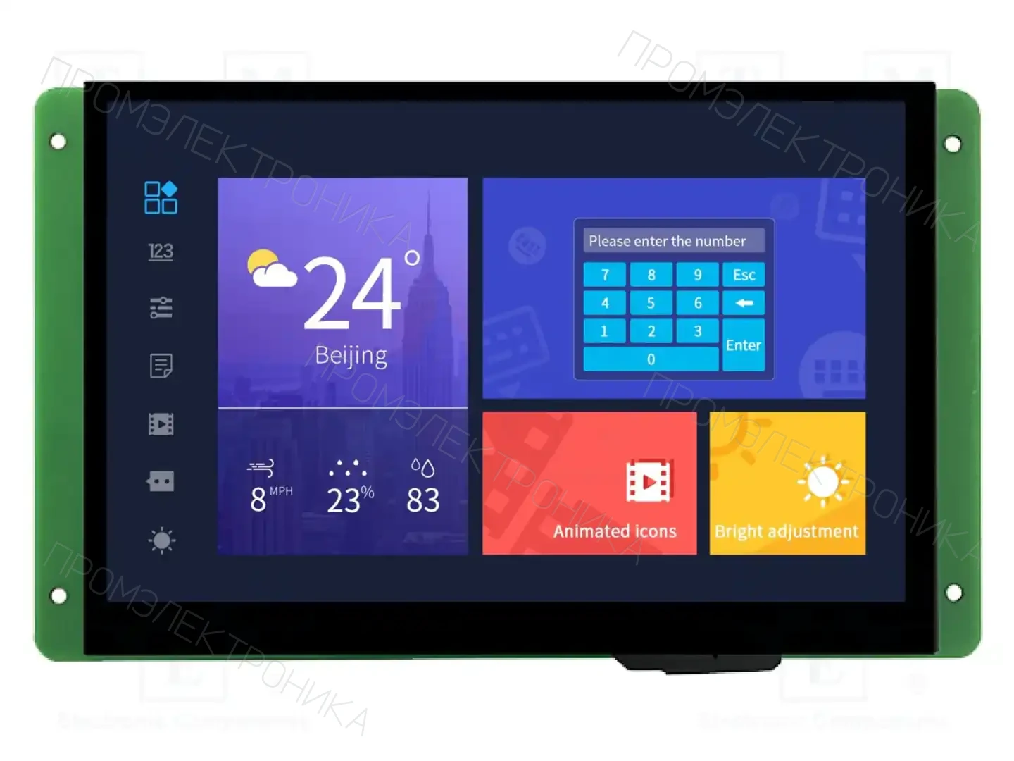 Dwin Technology DMG12800T070_01WTC — Интеллигентные дисплеи