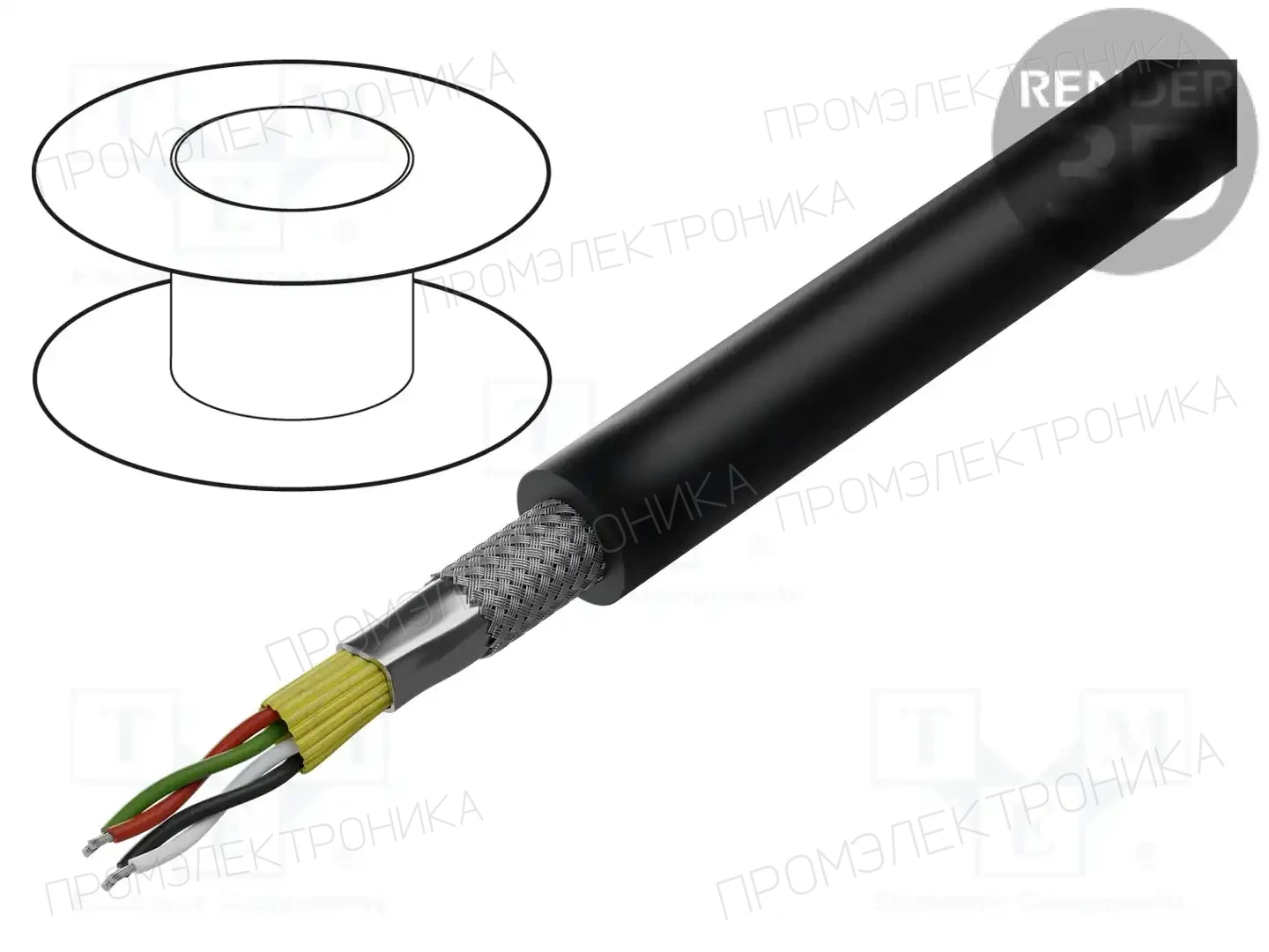 TASKER C862 PUR — Провода для уст. светодиодов и сист. DMX