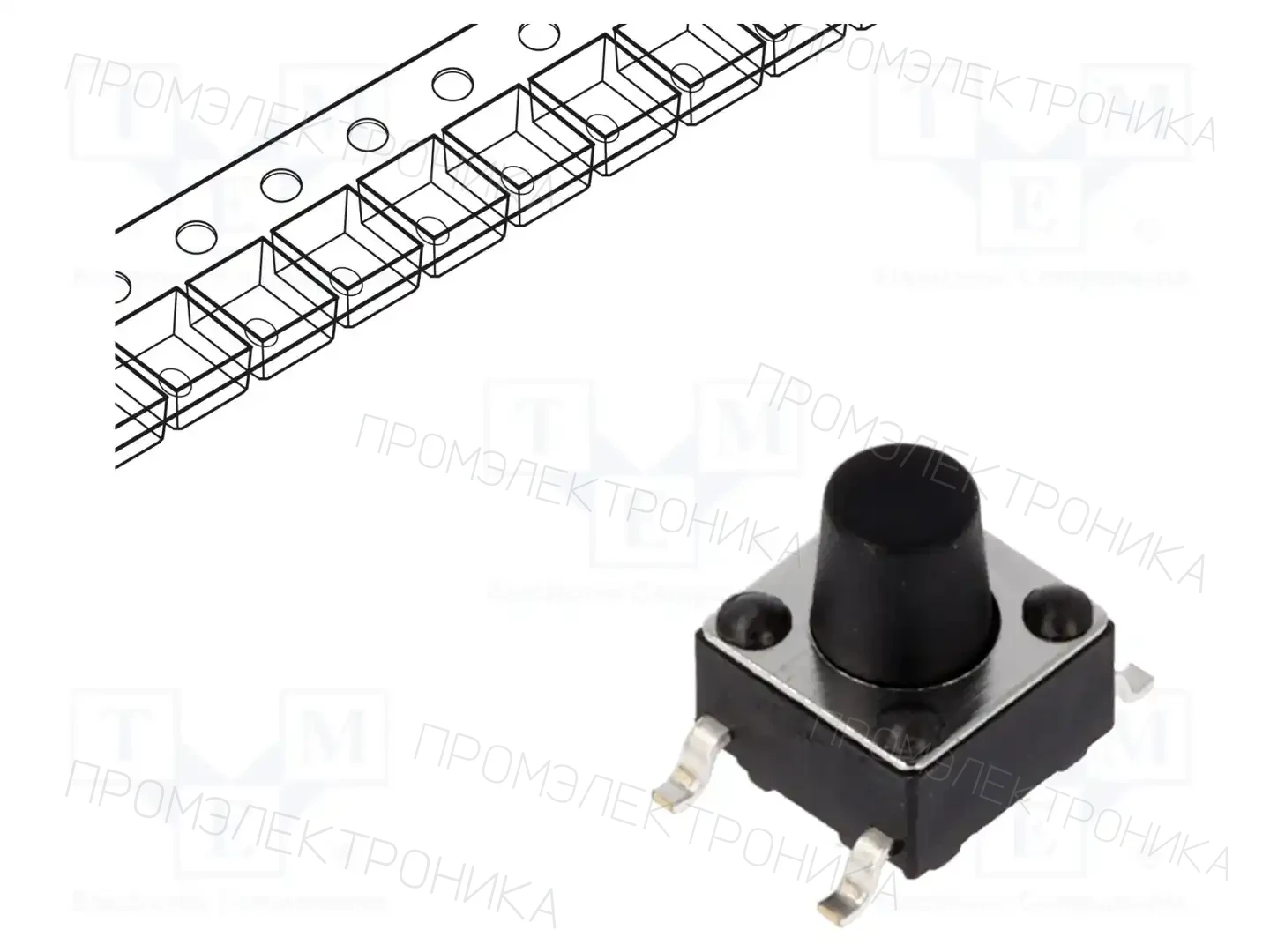 CONNFLY DS1042-03-13KKR16010 — Микропереключатели TACT