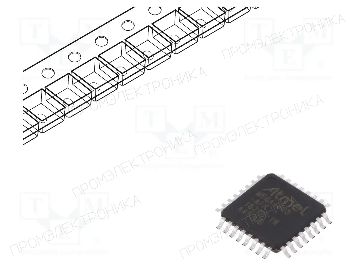 Microchip Technology ATMEGA4808-AFR — Линейка AVR 8-bit