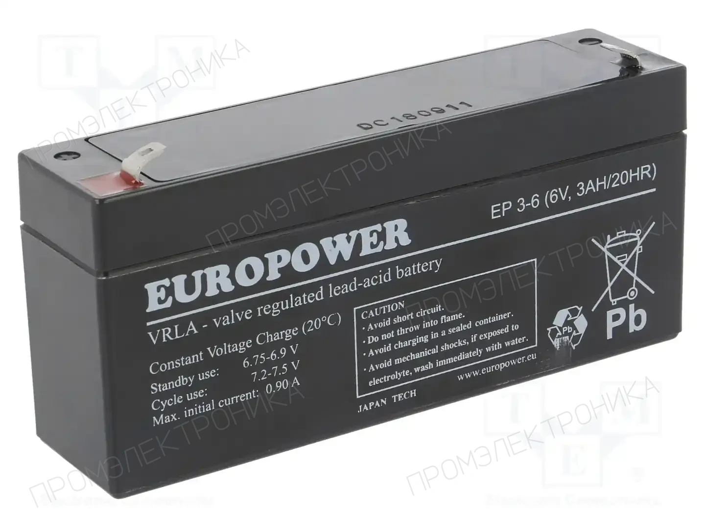 EUROPOWER EP 3-6 — Аккумуляторы кислотные