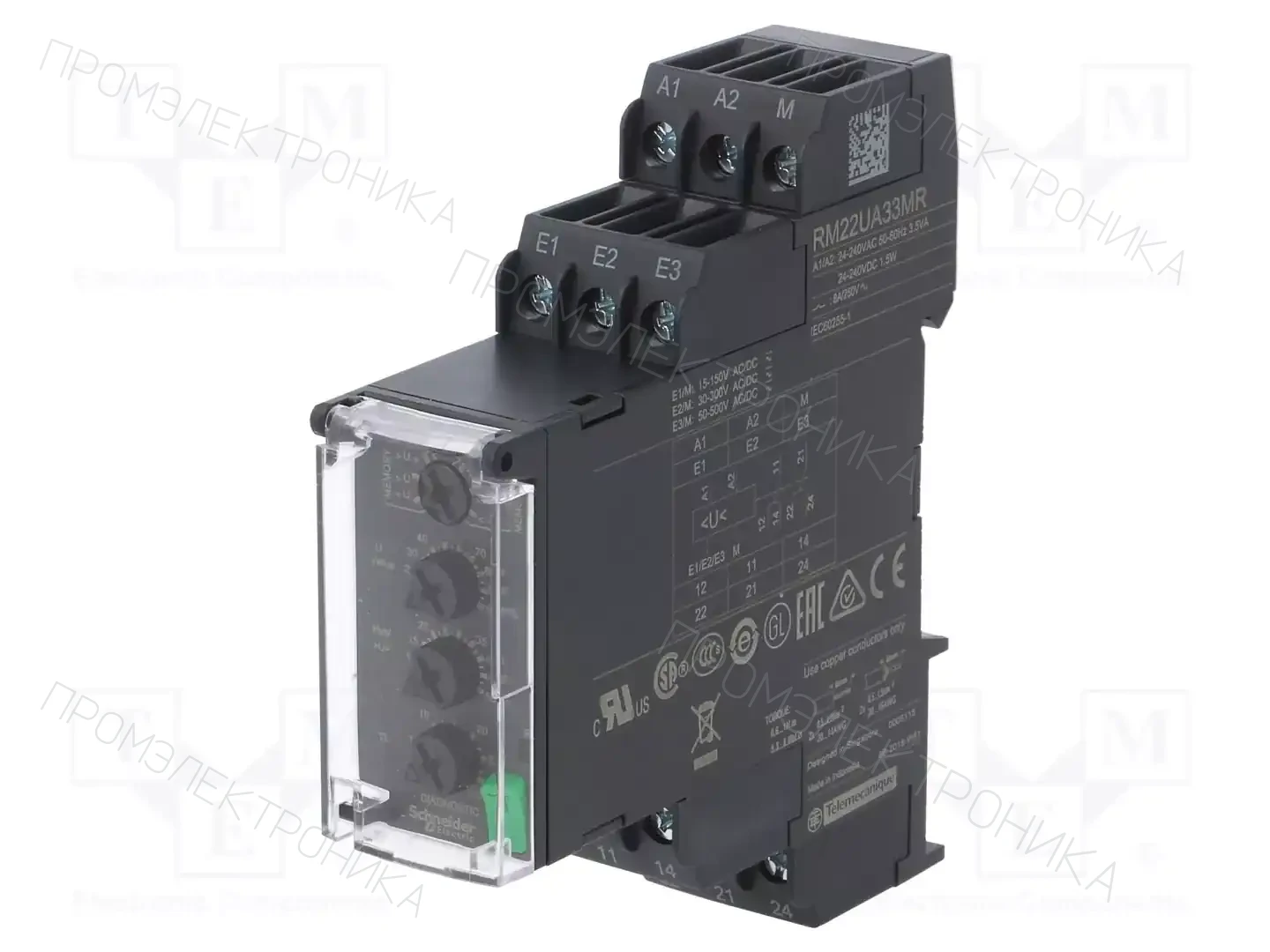SCHNEIDER ELECTRIC RM22UA33MR — Контрольные реле