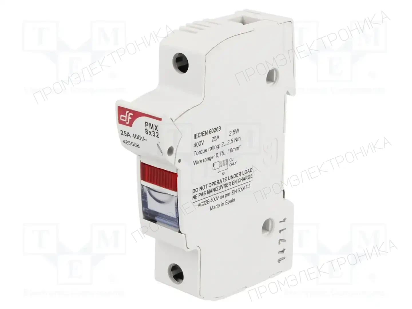 DF ELECTRIC 485008 — Гнезда предохранительные на DIN-рейку