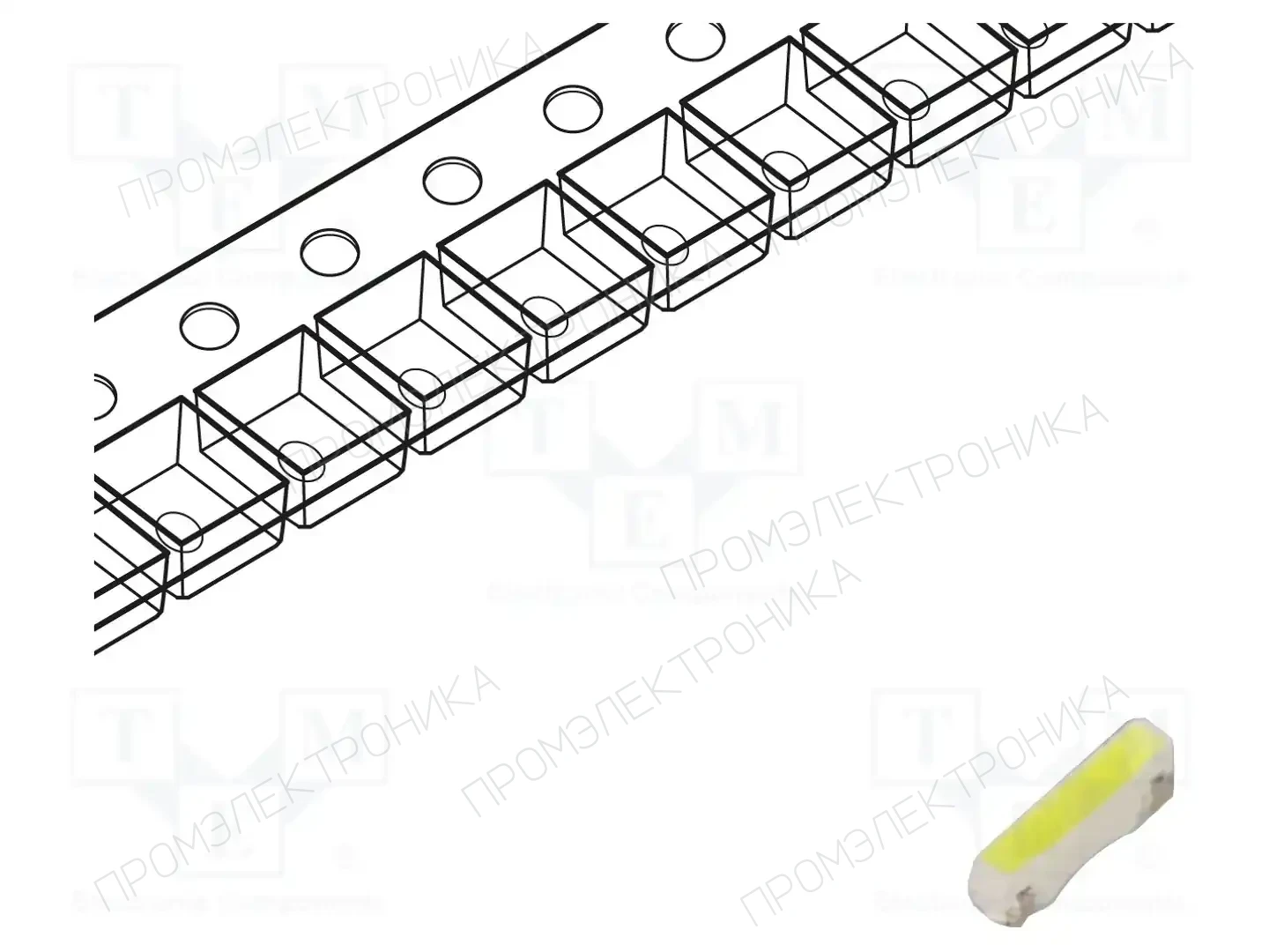 EVERLIGHT 3006UM2C/L7280J5M6U28/TR8-T/ES — Светодиоды SMD белые