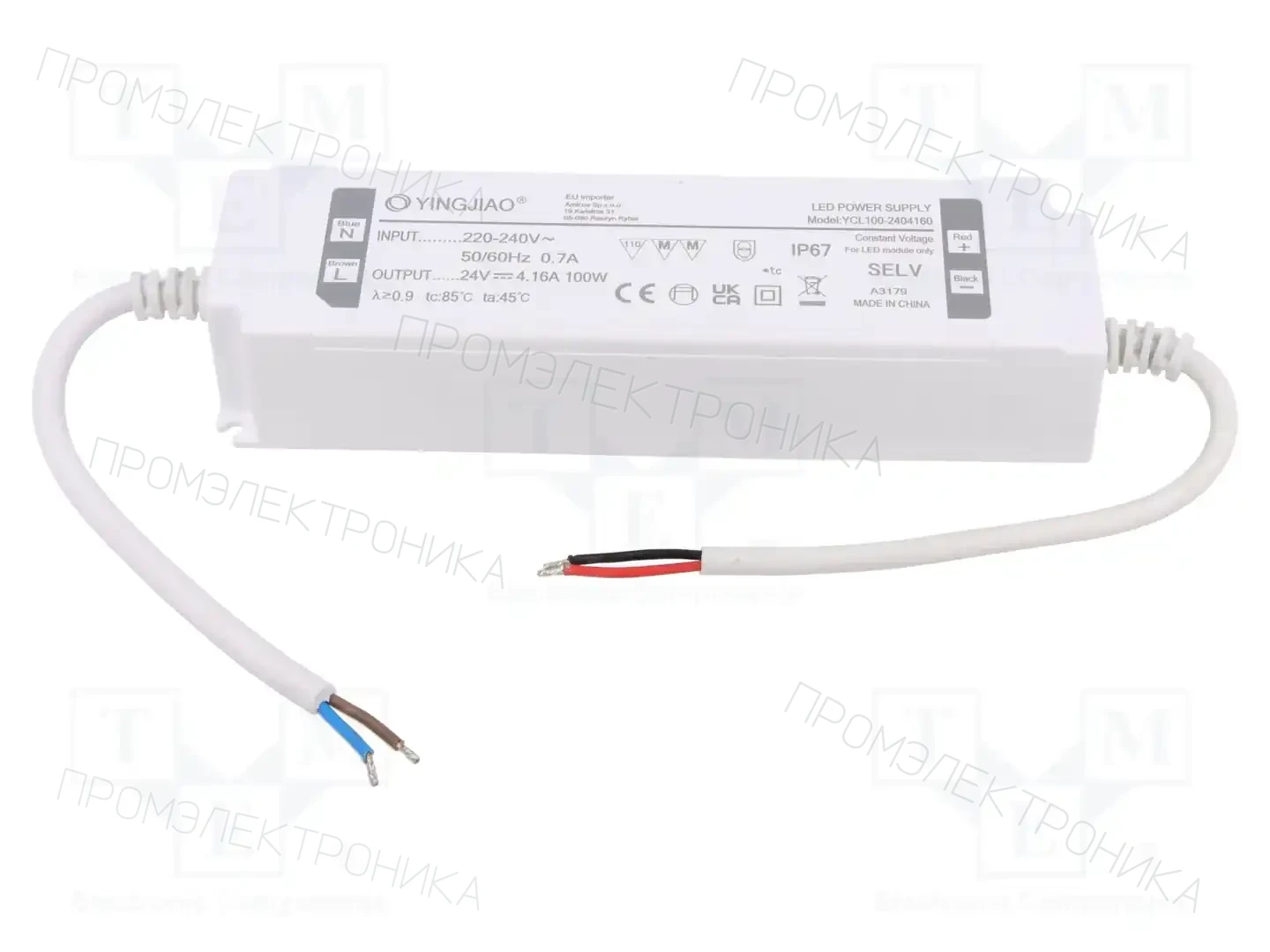 YINGJIAO YCL100-2404160 — Блоки питания для LED
