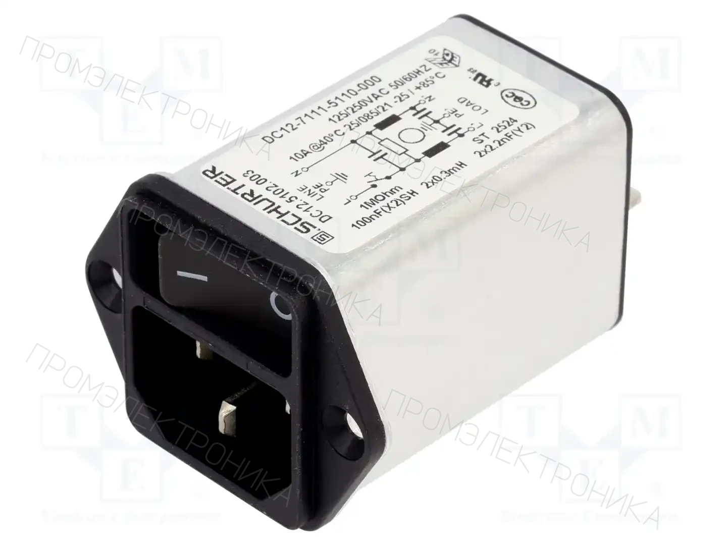 SCHURTER DC12.5102.003 — Разъемы IEC 60320