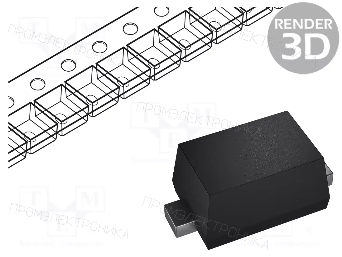ROHM SEMICONDUCTOR 1SS400SMT2R — Универсальные диоды SMD