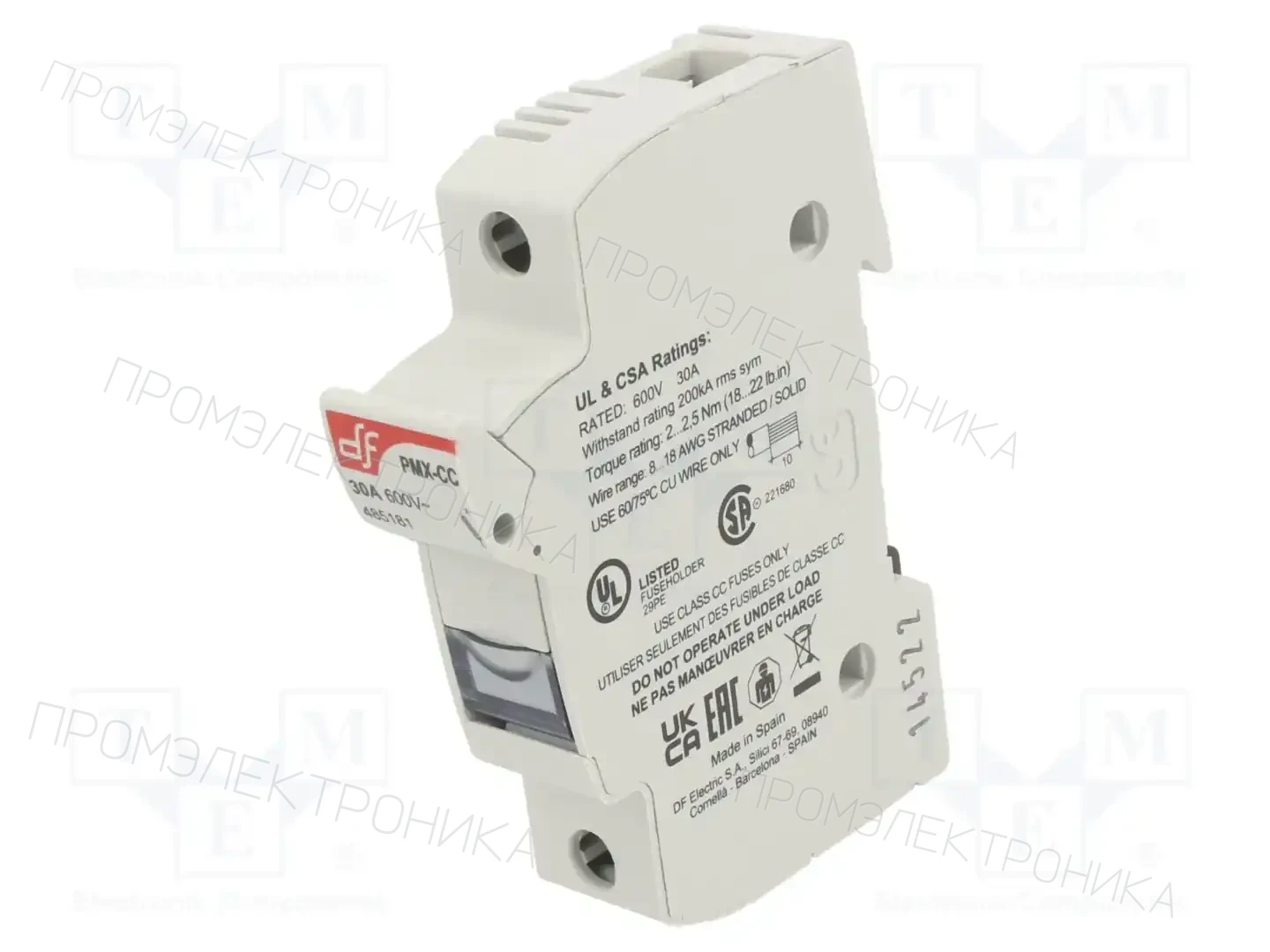 DF ELECTRIC 485181 — Гнезда предохранительные на DIN-рейку