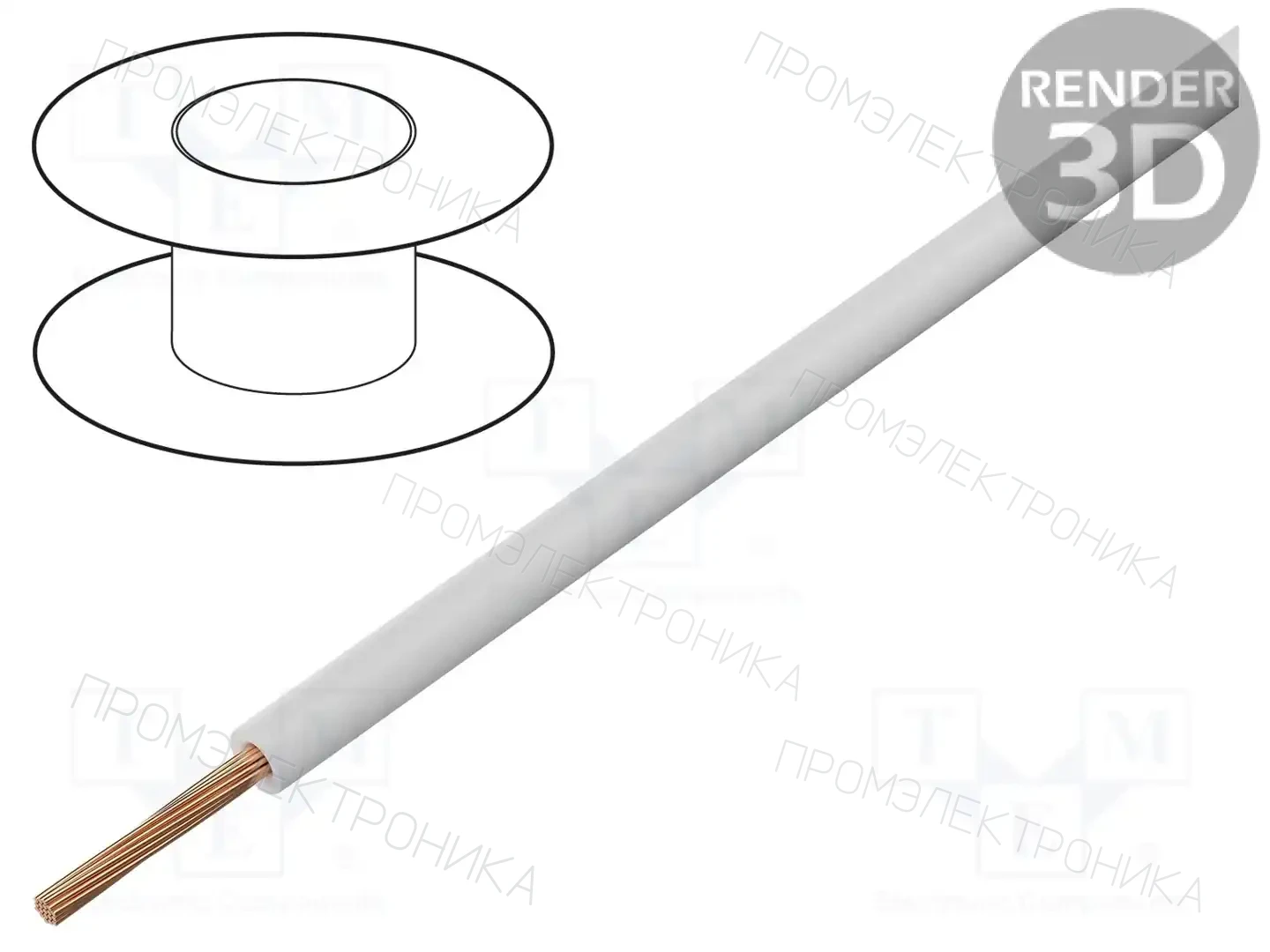 MANEX H05V2-K-0.35-WH — Провода одножильные - тросик