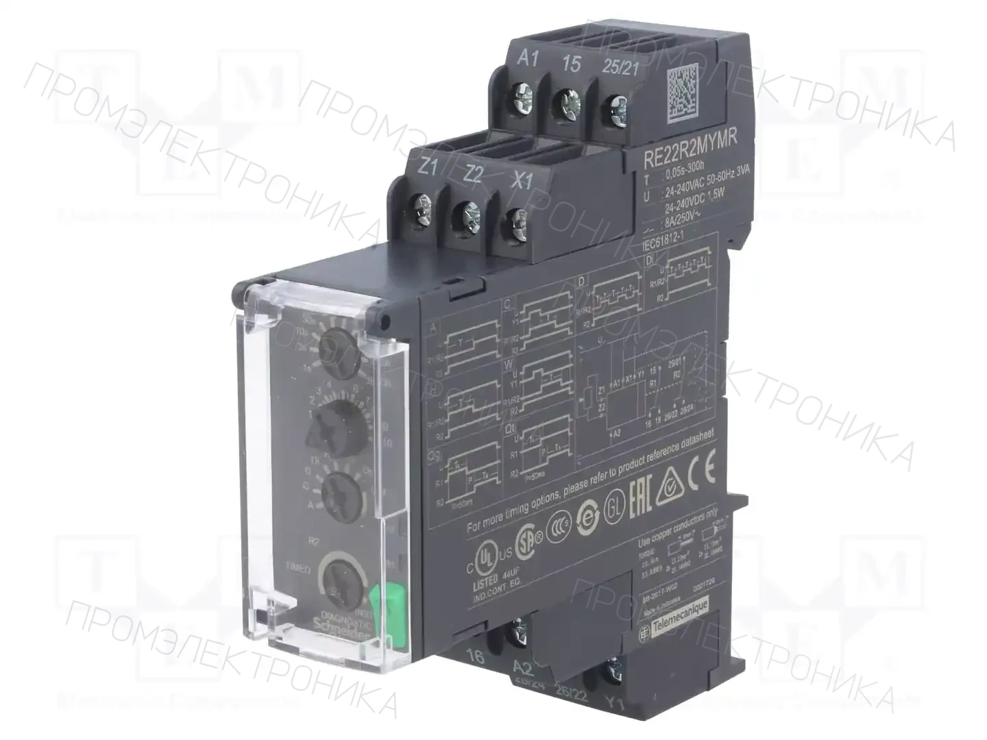 SCHNEIDER ELECTRIC RE22R2MYMR — Временные аналоговые реле