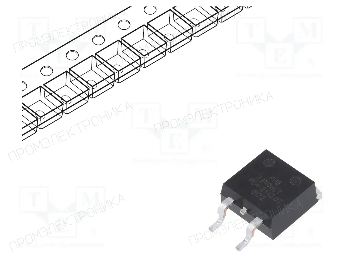 NEXPERIA PHB32N06LT,118 — Транзисторы с каналом N SMD