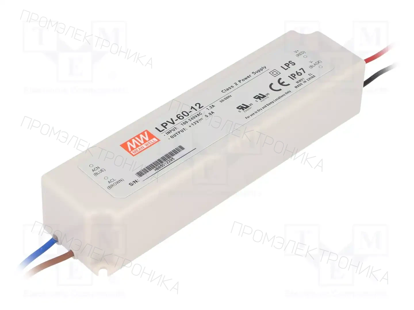 MEAN WELL LPV-60-12 — Блоки питания для LED