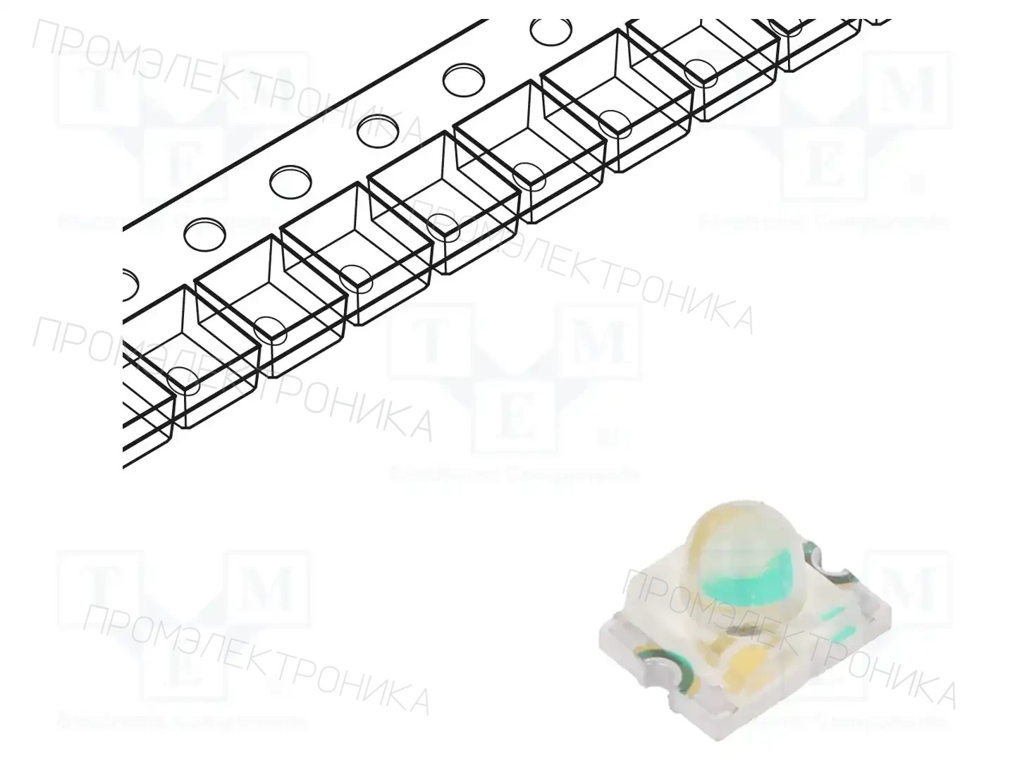 KINGBRIGHT ELECTRONIC KPD-3224CGCK — Светодиоды SMD цветные
