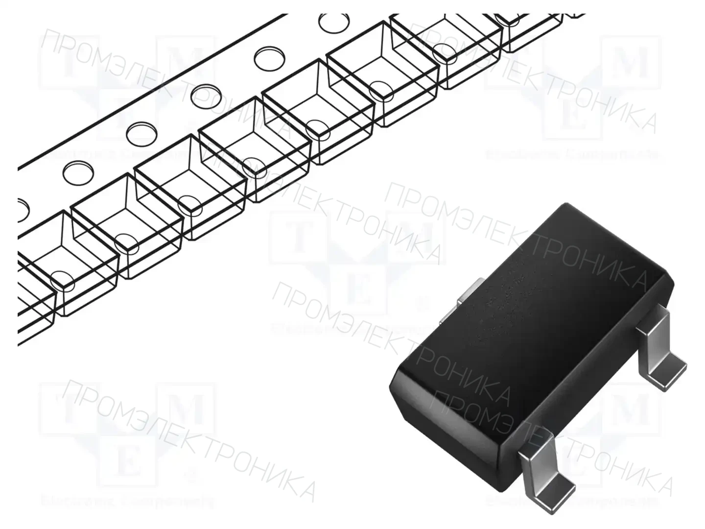 onsemi SMMBT3904TT1G — Транзисторы NPN SMD