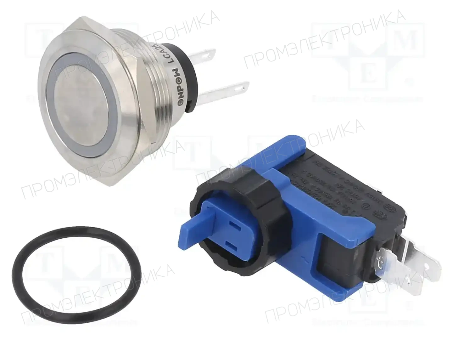 ONPOW LCA25-11E/W/12V/S — Переключатели кнопочные