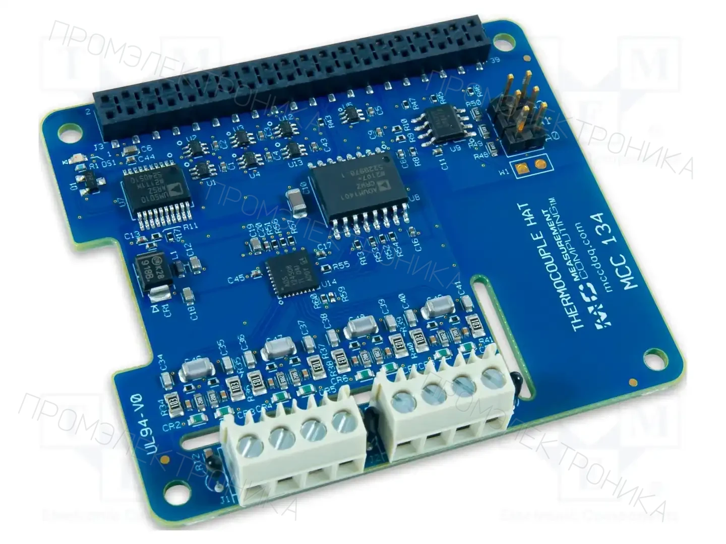DIGILENT MCC134 THERMOCUPLE MEASUREMENT DAQ HAT — Аксессуары к системам embedded