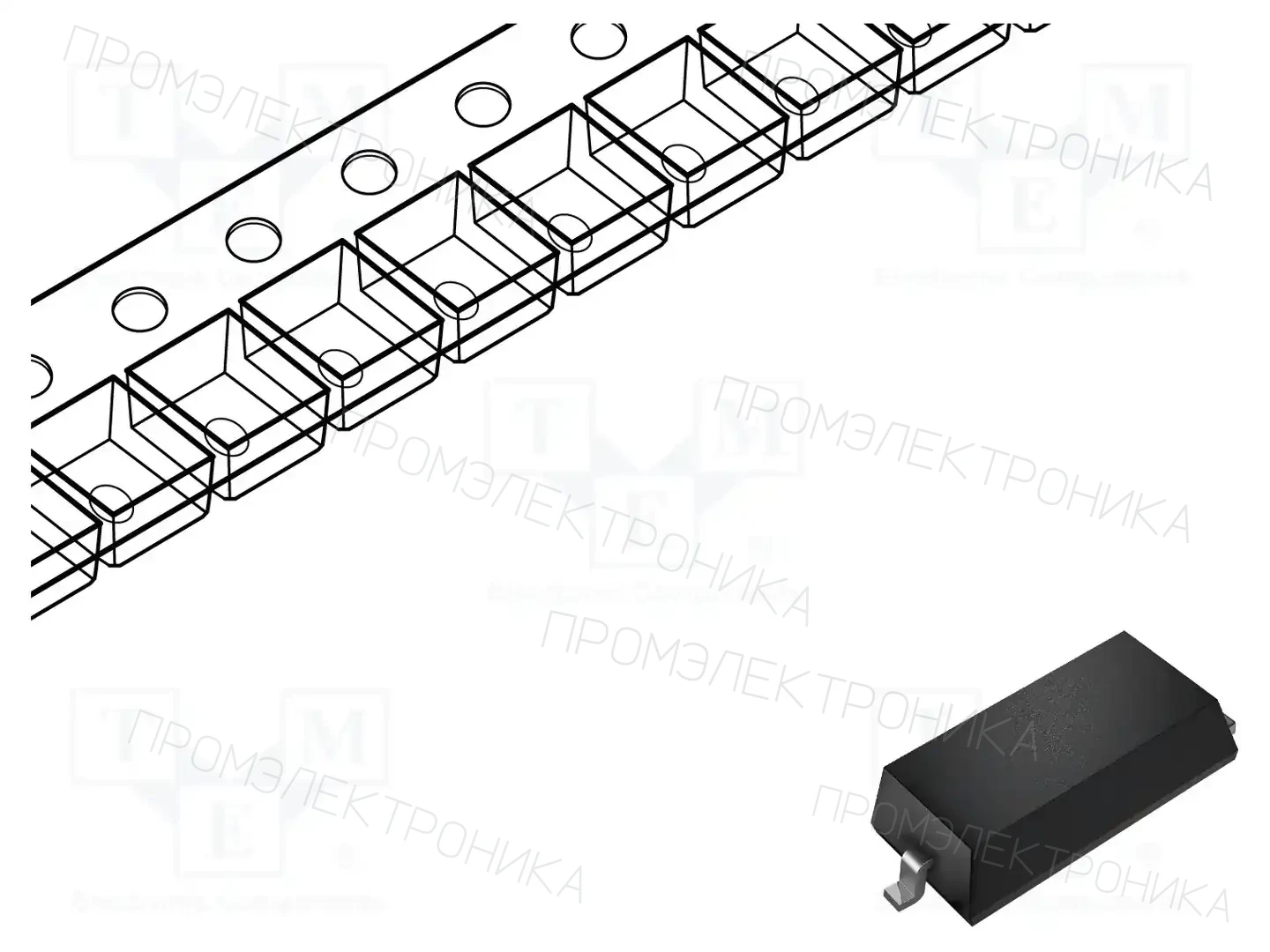 onsemi NSR0340HT1G — Диоды Шотки SMD